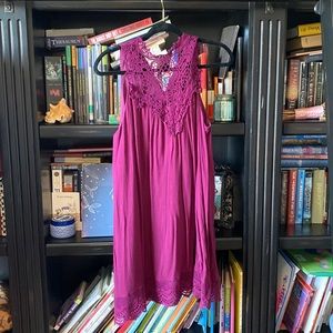 Boutique mini dress with lace details